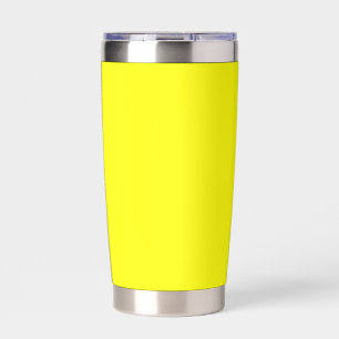 Neon Yellow Solid Colour Insulated Tumbler