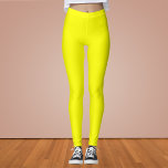 Neon Yellow Solid Colour Leggings<br><div class="desc">Neon Yellow Solid Colour</div>