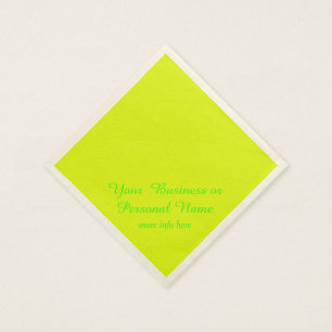 neon yellow solid colour napkin