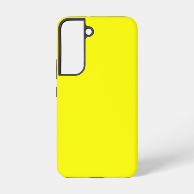 Neon Yellow Solid Colour Samsung Galaxy S22 Case (Back)