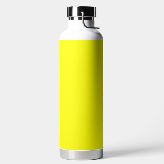 Neon Yellow Solid Colour Water Bottle (Left)