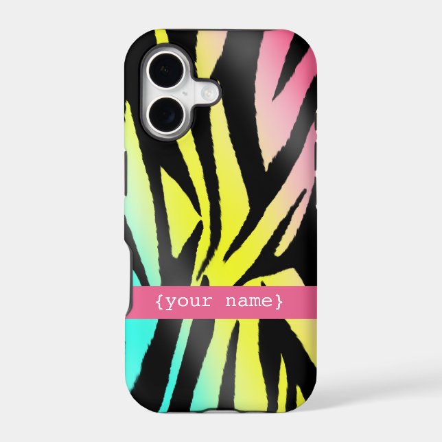 Neon Zebra iPhone 5 Case (Back)