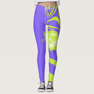 Neon Zebra Pattern Fashion Leggings