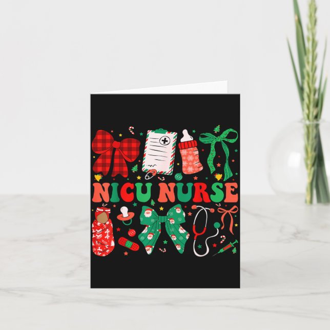 Neonatal Intensive Care Unit Coquette Nicu Nurse C Card (Front)