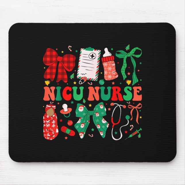 Neonatal Intensive Care Unit Coquette Nicu Nurse C Mouse Mat (Front)