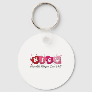 Neonatal Intensive Care Unit Nurse Valentine Heart Key Ring