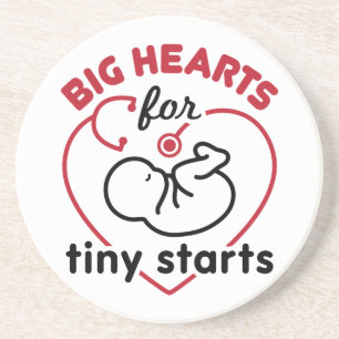 Neonatal NICU Nurse Big Hearts for Tiny Starts Coaster