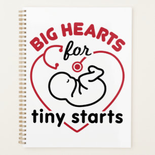 Neonatal NICU Nurse Big Hearts for Tiny Starts Planner