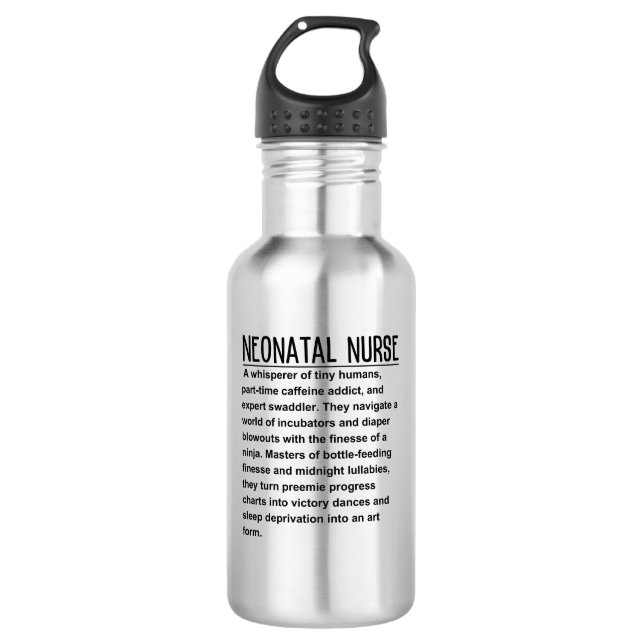 Neonatal nurse 710 ml water bottle (Front)