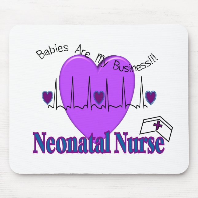 Neonatal Nurse Gift Ideas--Unique Designs Mouse Mat (Front)