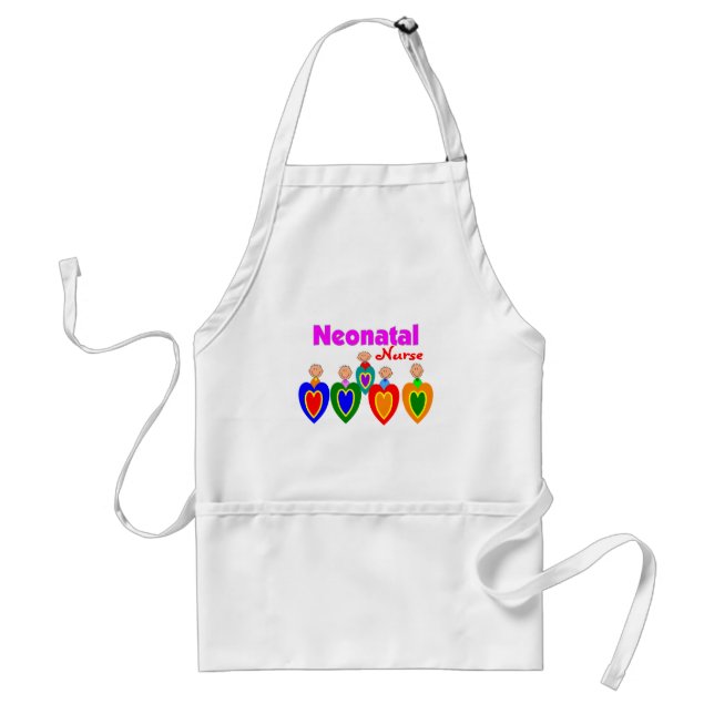 Neonatal Nurse Gifts---Adorable Babies on QRS Standard Apron (Front)