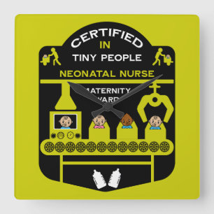 Neonatal Nurse Thank You And Support Gift Square Wall Clock