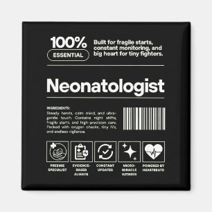 Neonatologist & Personalized Neonatology Gift Magnet