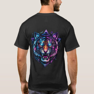 NeonClaw Cyber Tiger Graphic T-Shirt