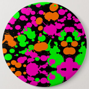 Neoncore Paint Splatter 6 Cm Round Badge