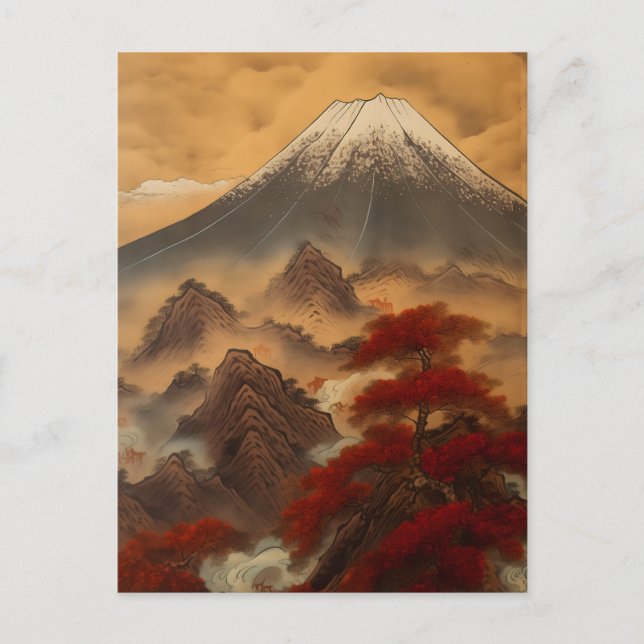 NeoNihonga Fuji 003 Postcard (Front)
