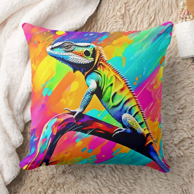 Neonscale Lizard Cushion (Blanket)