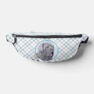 Neopolitan Mastiff Painting Grey Original Dog Art Bum Bags