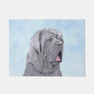 Neopolitan Mastiff Painting - Original Dog Art Doormat
