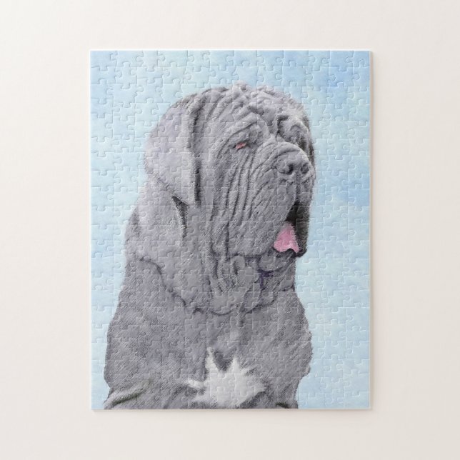 Neopolitan Mastiff Painting - Original Dog Art Jigsaw Puzzle (Vertical)