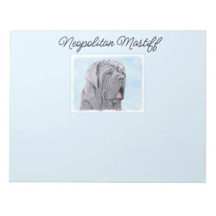Neopolitan Mastiff Painting - Original Dog Art Not Notepad