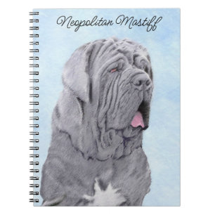 Neopolitan Mastiff Painting - Original Dog Art Notebook