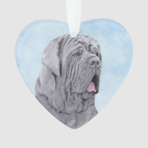 Neopolitan Mastiff Painting - Original Dog Art Ornament
