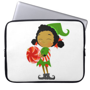Neoprene Christmas Laptop Sleeve 15 inch, Elf