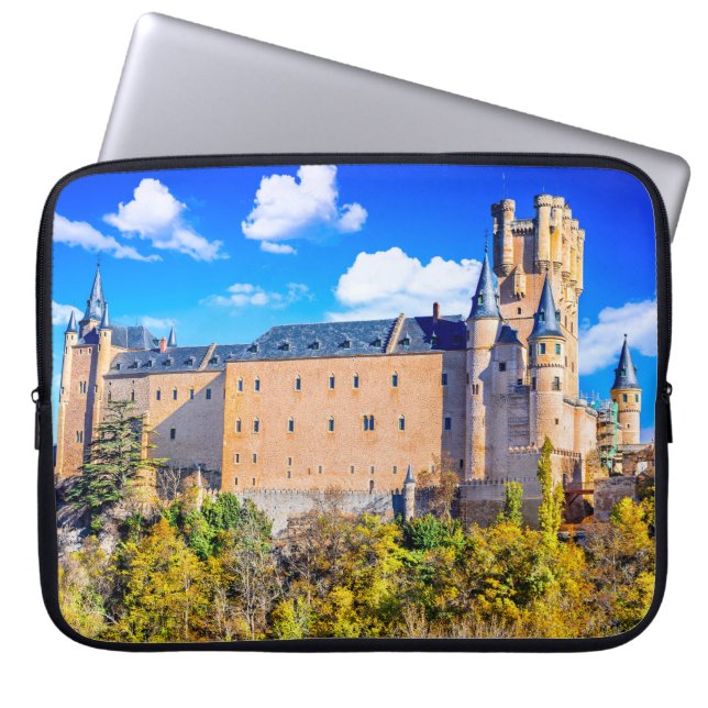 Neoprene Laptop Sleeve 15 inch Segovia castle (Front)