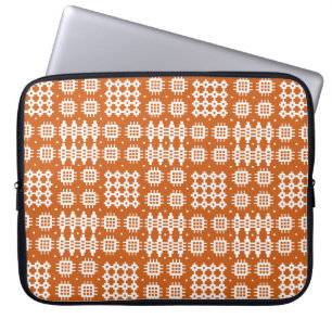 Neoprene Laptop Sleeve Welsh Tapestry Pattern, Red