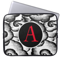 NEOPRENE SLEEVE JAPANESE CLOUD PATTERN DIY TEXT