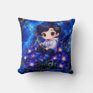 Neos Kawaii Zodiac Acquarius Cushion