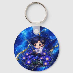 Neos Kawaii Zodiac Acquarius Key Ring