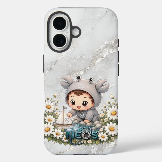 Neos Kawaii Zodiac Cancer Case-Mate iPhone Case (Back)