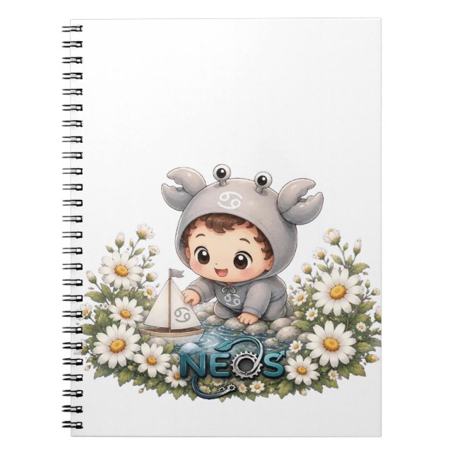 Neos Kawaii Zodiac Cancer Notebook (Front)