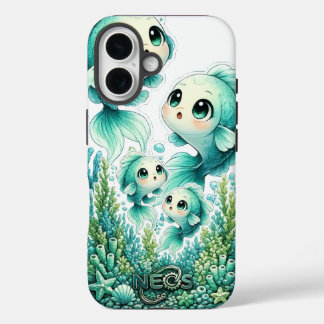Neos Kawaii Zodiac Pisces iPhone 16 Case