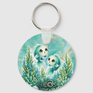 Neos Kawaii Zodiac Pisces Key Ring