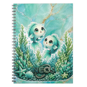 Neos Kawaii Zodiac Pisces Notebook