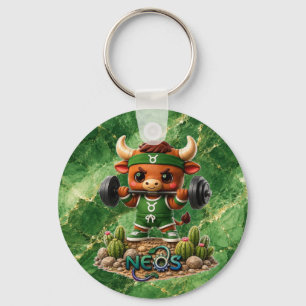Neos Zodiac Kawaii Taurus Key Ring