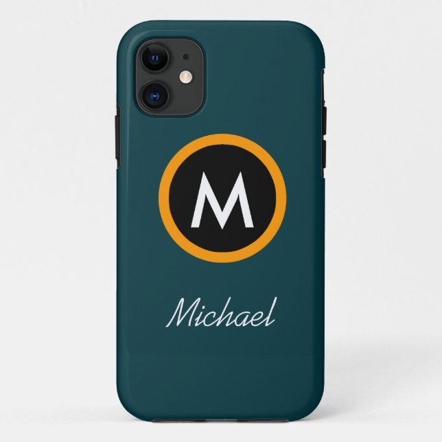 Neoteric Monogram Name template Case-Mate iPhone Case (Back)