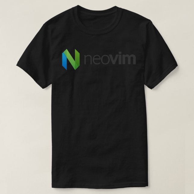 Neovim Text Editor Logo T-Shirt (Design Front)