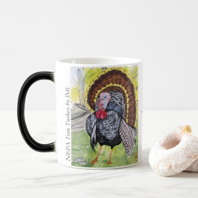 NEPA Tom Turkey by JML Magic Mug (With Donut)