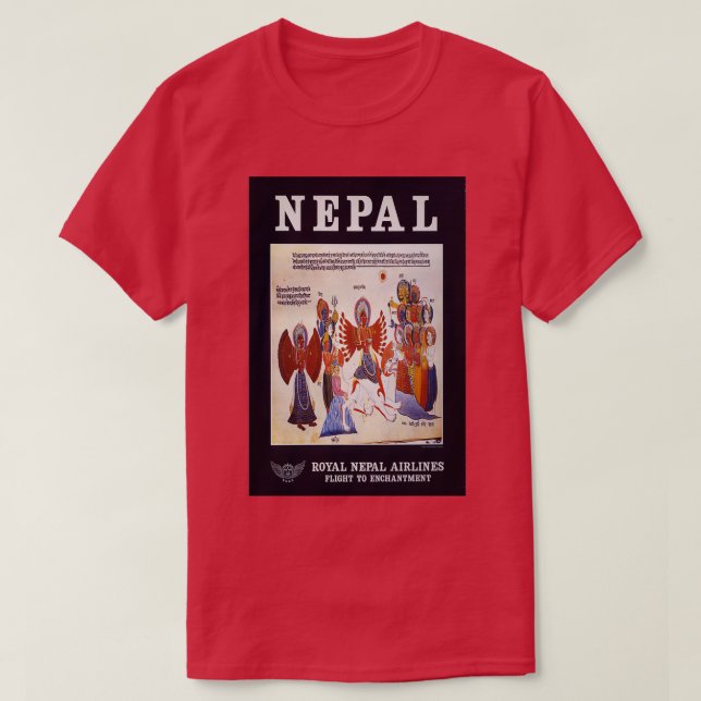 Nepa vintage travel poster T-Shirt (Design Front)