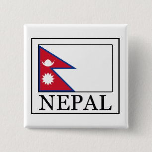 Nepal 15 Cm Square Badge