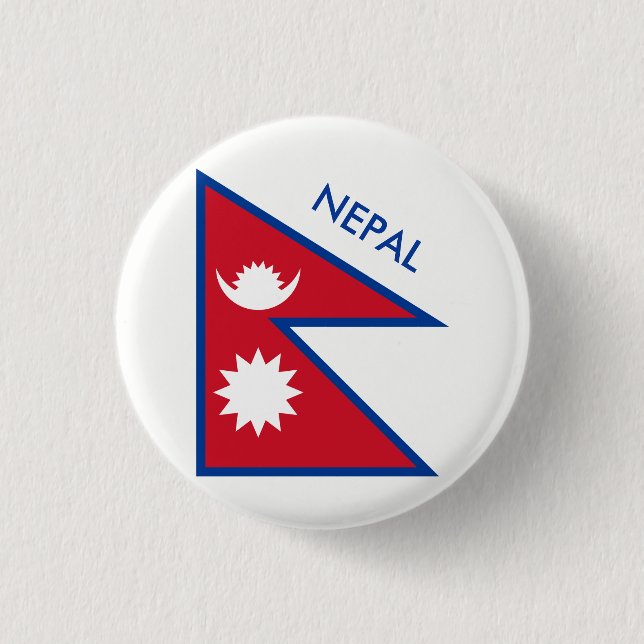 nepal 3 cm round badge (Front)