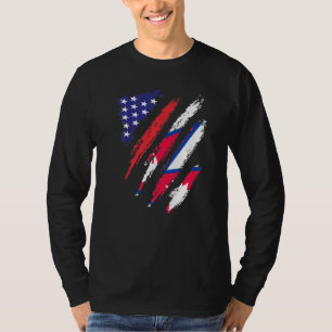 Nepal American Grown Flag USA Patriot Heritage Mon T-Shirt