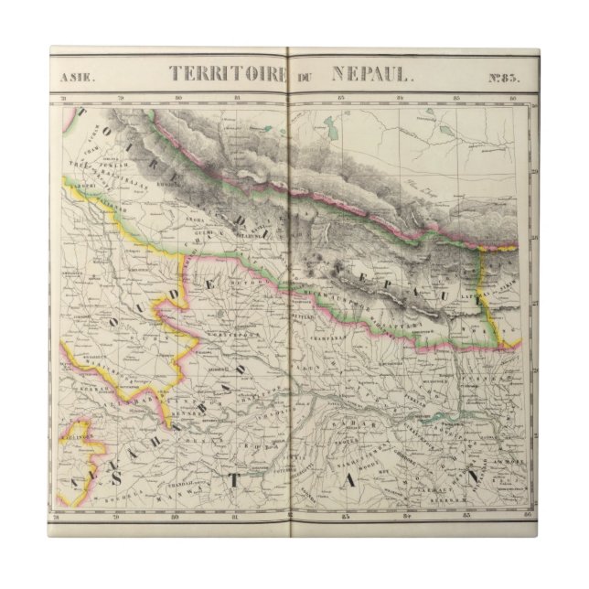 Nepal, Asia 83 Tile (Front)