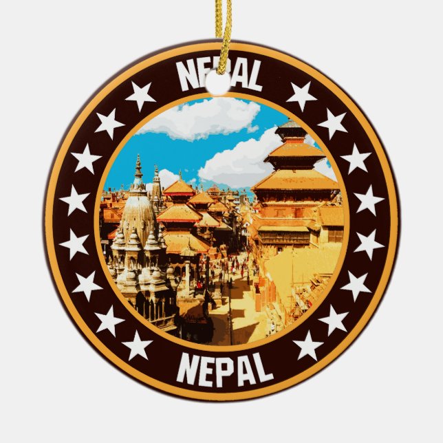 Nepal                                              ceramic tree decoration (Front)