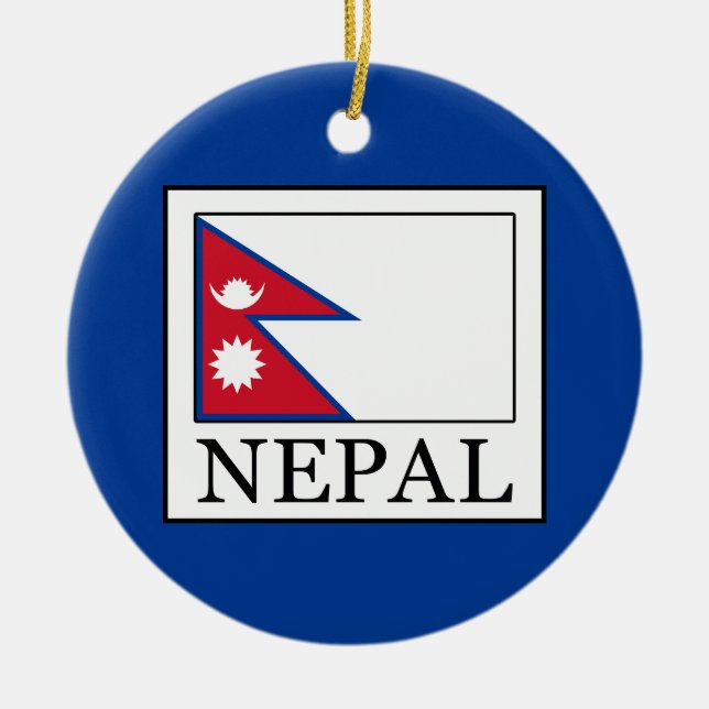 Nepal Ceramic Tree Decoration (Front)