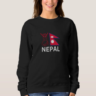 Nepal Cricket Jersey 2024 Cricket Flag of Nepal Sweatshirt